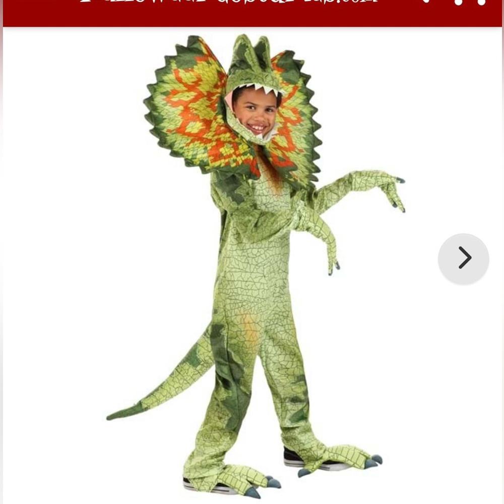 Kids Dilophosaurus Costume M (sz 8-10)